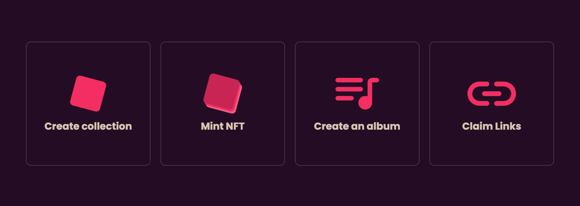 Mint movies, albums, jpeg on drawstring.io