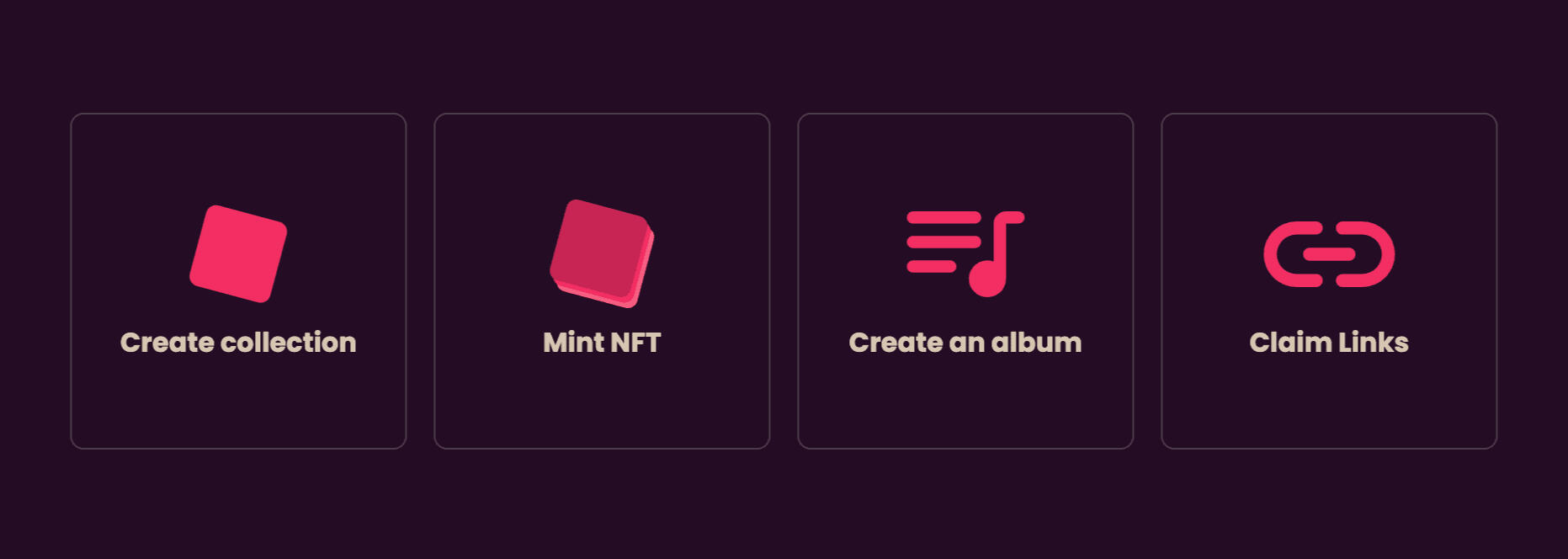 Mint movies, albums, jpgs on drawstring.io